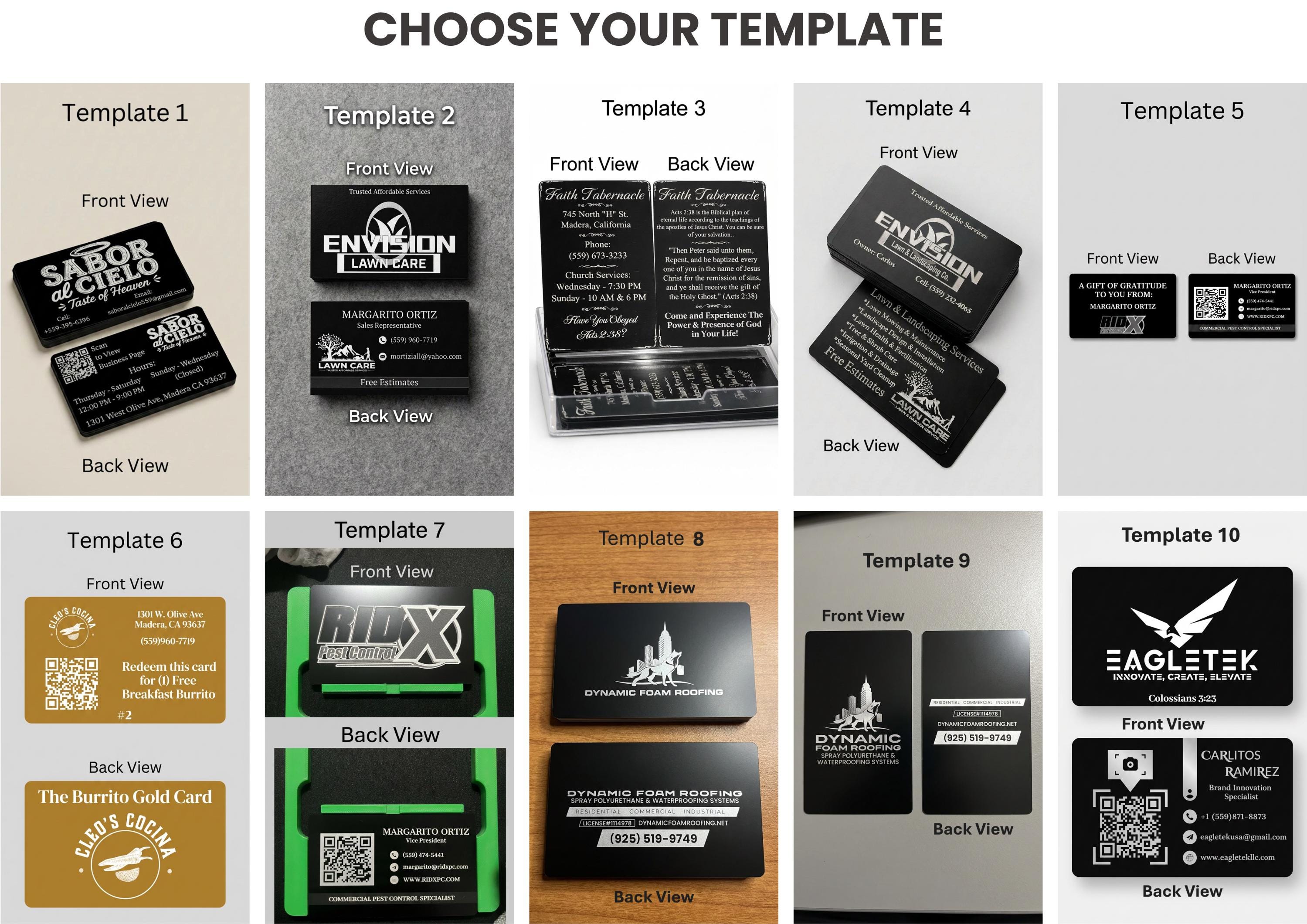 Premium 0.8 mm | Metal Business Cards